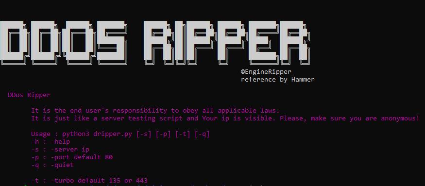 DDoS-Ripper